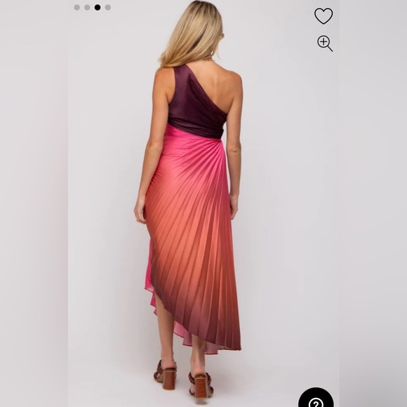 PINK BLUSH | Ombré Maternity Dress - Picture 3 of 4